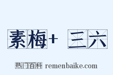素梅+三六是什么意思的图片
